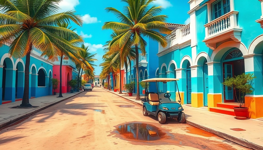 Vibrant Caribbean street scene for Main Streets Contest.