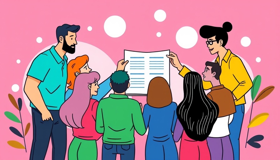 Illustration of lessons learned templates with diverse people collaborating.