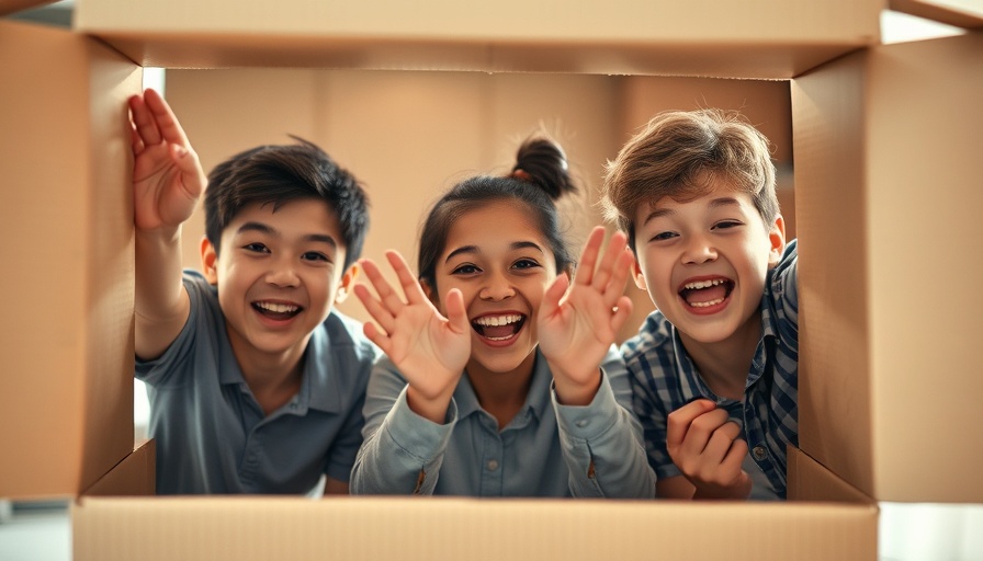 Excited young adults reaching into a box for gift shipping strategies.