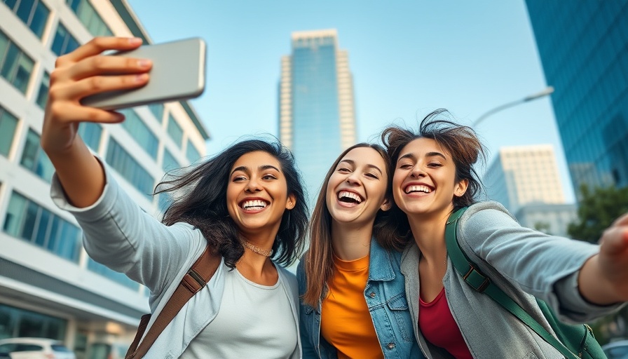 Top Health Influencers taking a selfie outdoors in sportswear.