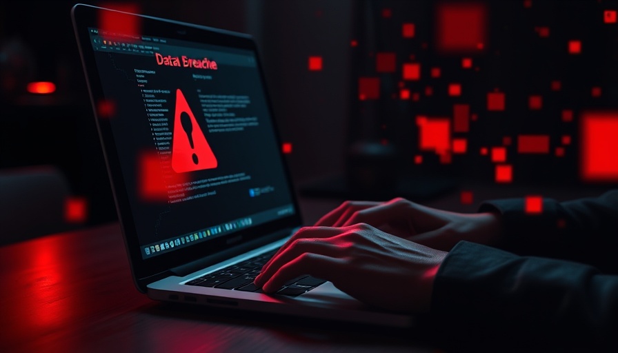 Yale New Haven Health System Data Breach warning sign over laptop.