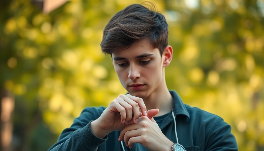 Young man checking smartwatch outdoors, related to Event Management Software and Apps.