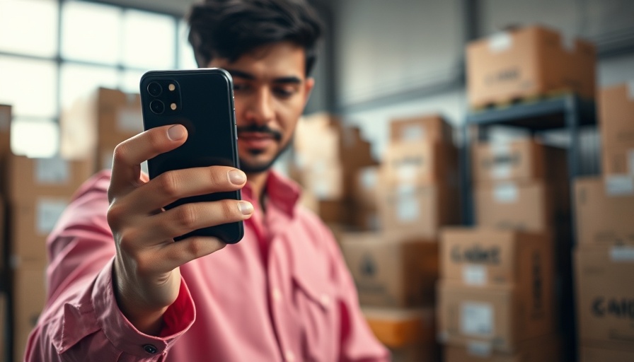 Person taking photo of product for online store; source products to sell online.