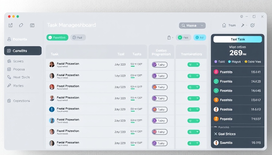 Digital task management dashboard showcasing performance management software alternatives.