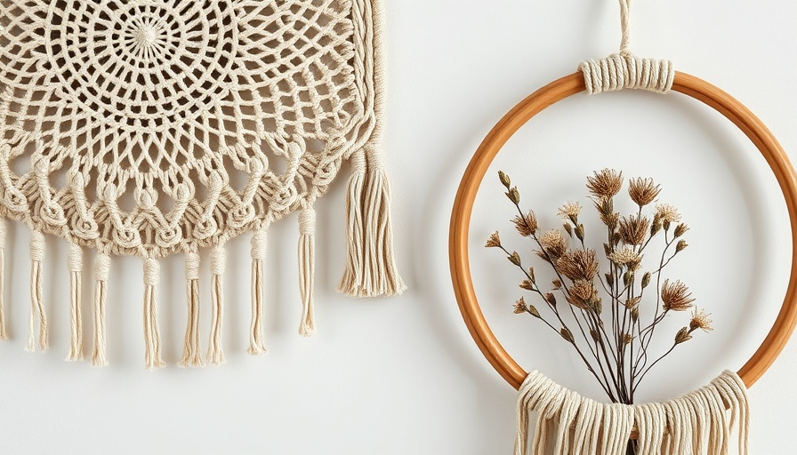 Creative macrame ideas with wall hanging and dried flowers.