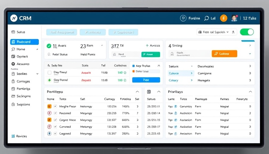 CRM dashboard interface showing must-have features for 2025.