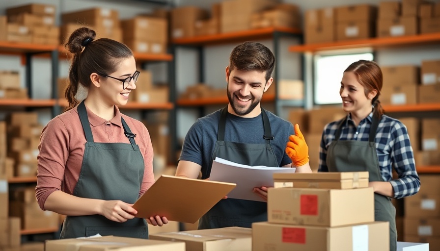 Two young entrepreneurs managing a startup with boxes, truths about starting a business.