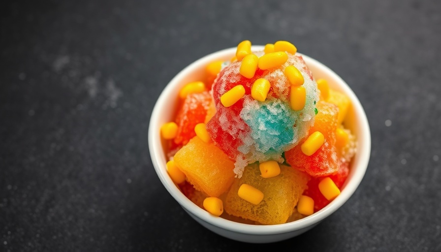 Vibrant shaved ice dessert illustrating Shaved Ice Franchise Benefits