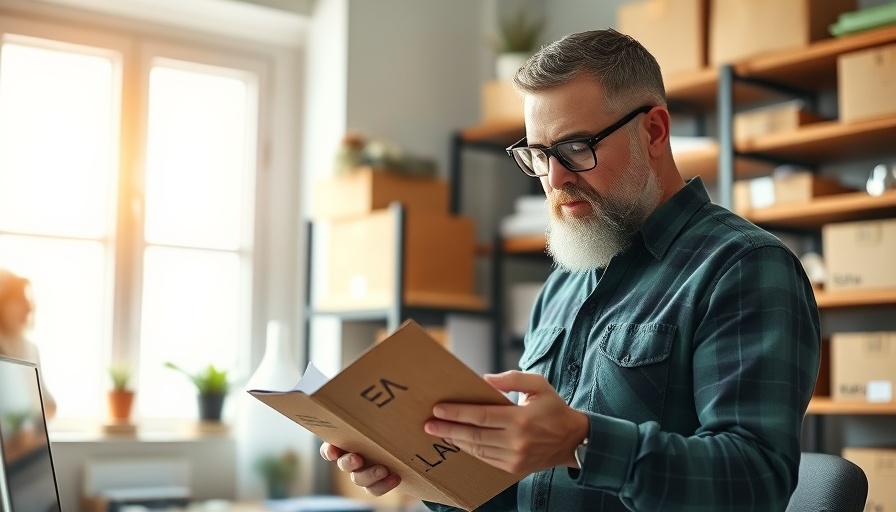 Mastering online selling for business growth: man scanning package