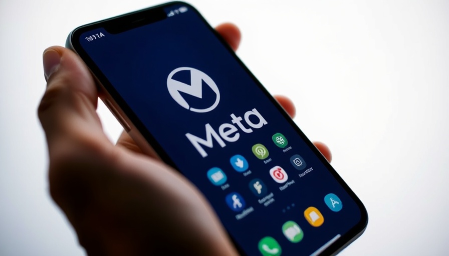 Meta app interface on smartphone illustrating AI and subscription strategies.