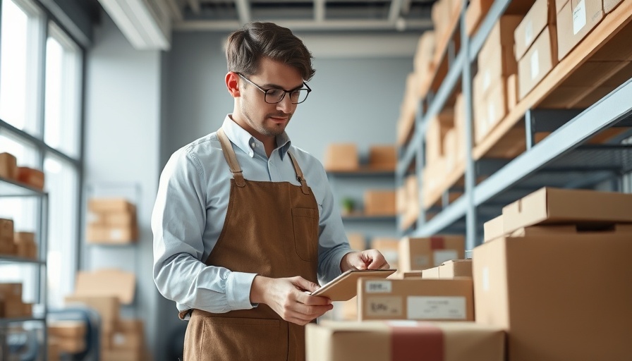 Business person organizing packages in office for choosing the right drop shipping partners.