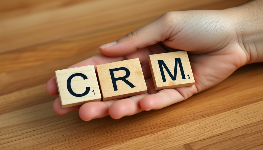 Hand holding CRM blocks representing customer retention rate.