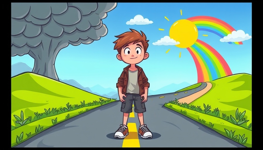 Cartoon of choosing paths, representing Notion alternatives for project management.