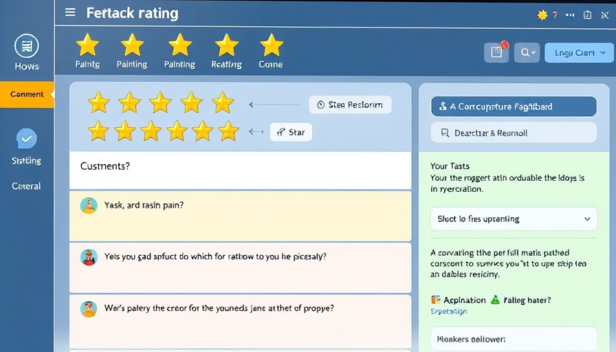 Interactive feedback form from 360 feedback software showing ratings.
