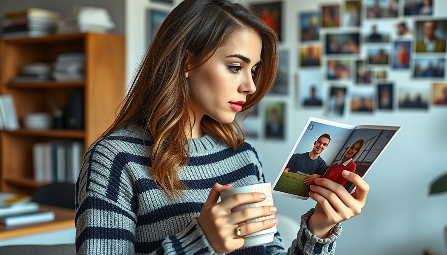 Young woman focusing on photos in office, concept for selling successfully on Fiverr.
