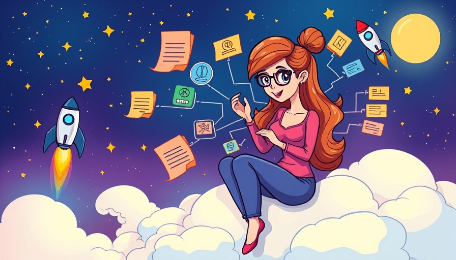 Visual representation of Coggle alternatives with mind mapping in cartoon style.