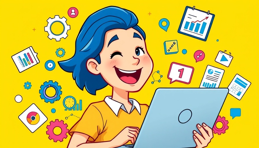 Cartoon person with tech icons exploring MediaWiki alternatives
