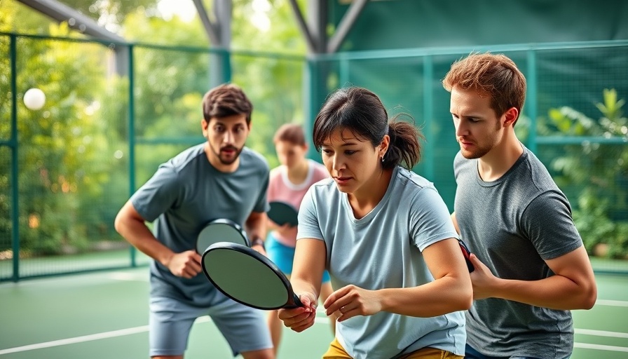 Intense pickleball match at an indoor court, highlighting competitive action for where to play pickleball in the Triangle.