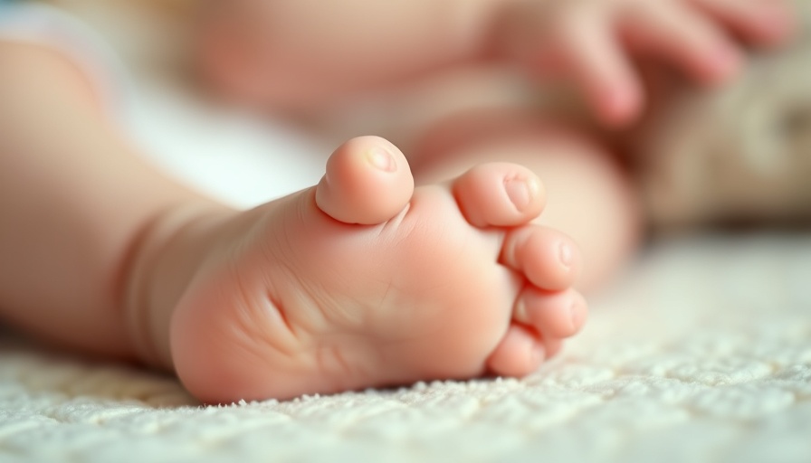 Close-up of baby feet, symbolizing affordable surrogacy options.