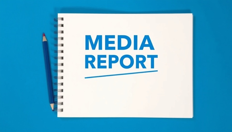 2025 State of the Media report cover design with notebook and pencil.