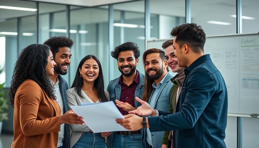 Diverse team in office brainstorming innovative startup ideas
