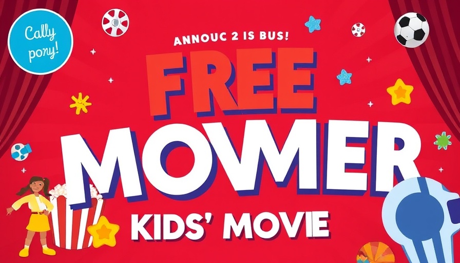 Free kids’ movies schedule poster at Triangle Cinemas