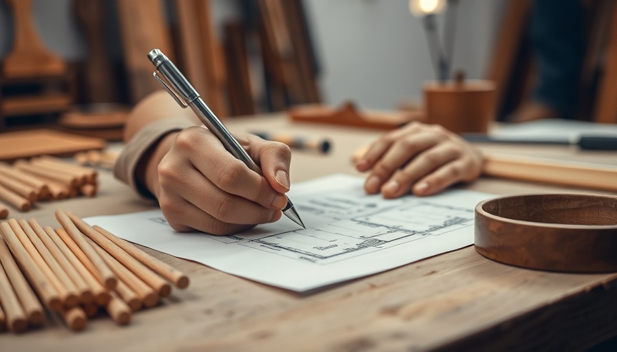 Empowering Entrepreneurs Insights - hands sketching with wooden dowels.