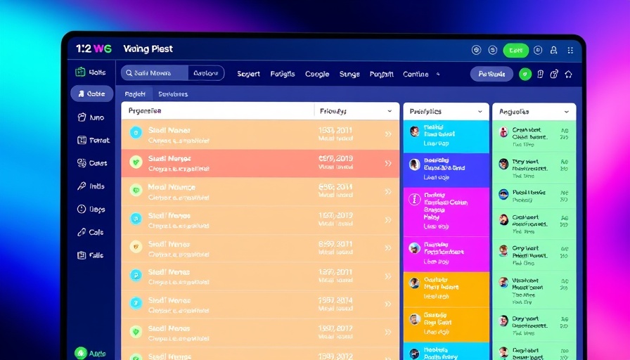 Restaurant Scheduling Software digital interface with vibrant design