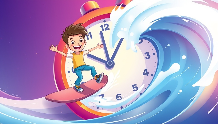 Vibrant cartoon of Clockify alternatives for time tracking.