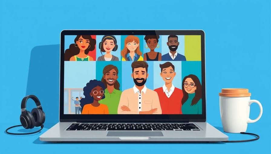 Cartoon virtual meeting illustrating Microsoft Teams alternatives.