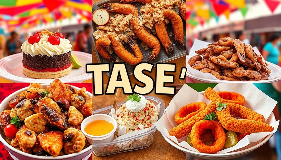Taste of Soul NC event collage showcasing diverse delicious dishes.