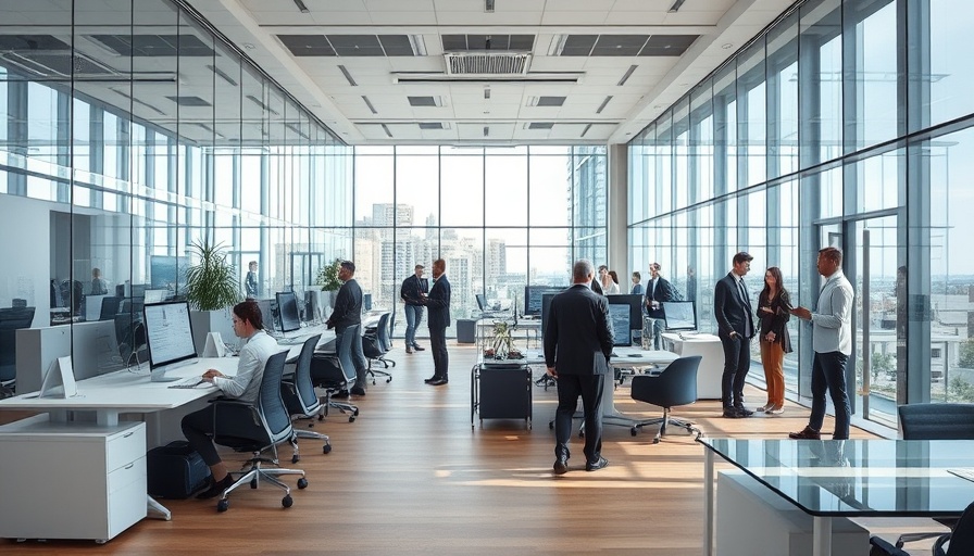 Open office environment focusing on energy management analytics.