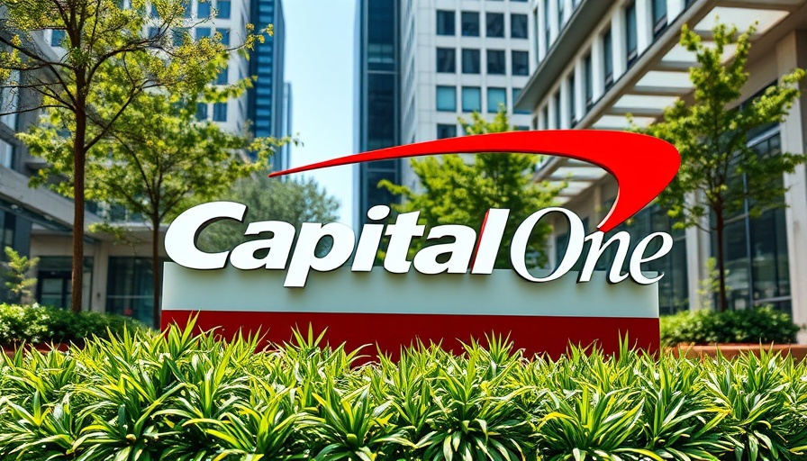 Capital One sign with greenery - New York sues Capital One context