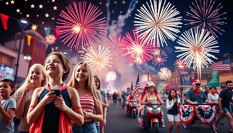 Triangle July 4th fireworks celebrations 2025 with parades and festivals.