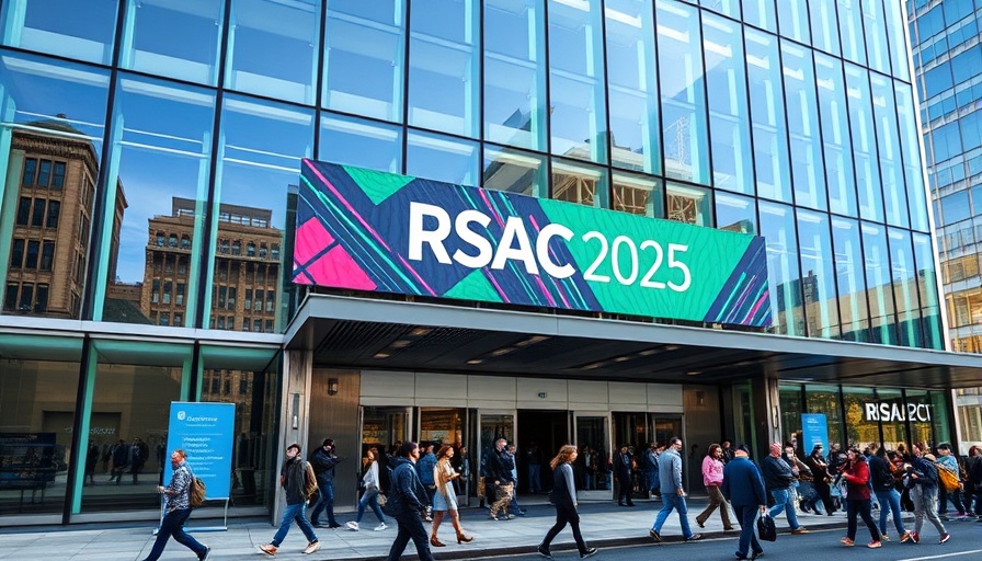 RSAC 2025 cybersecurity conference entrance at Moscone Center.