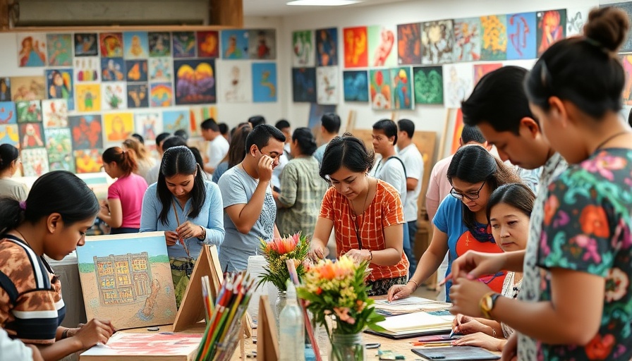 Community arts workshop; local events collaboration scene.