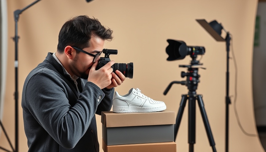 Photographer shoots seasonal products for business growth.