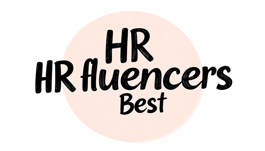 Abstract design with 'HR Influencers Best' text on a textured backdrop