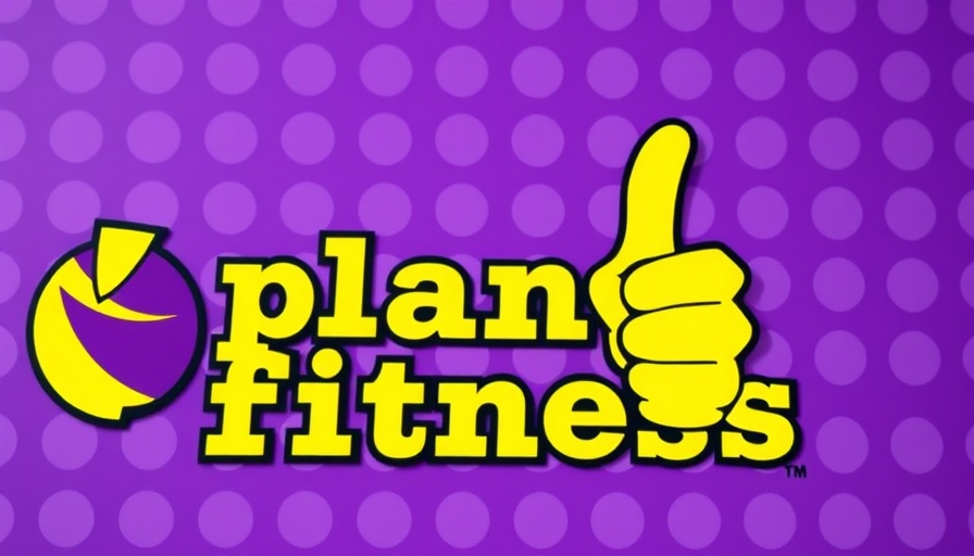 Planet Fitness logo with yellow thumbs on purple.