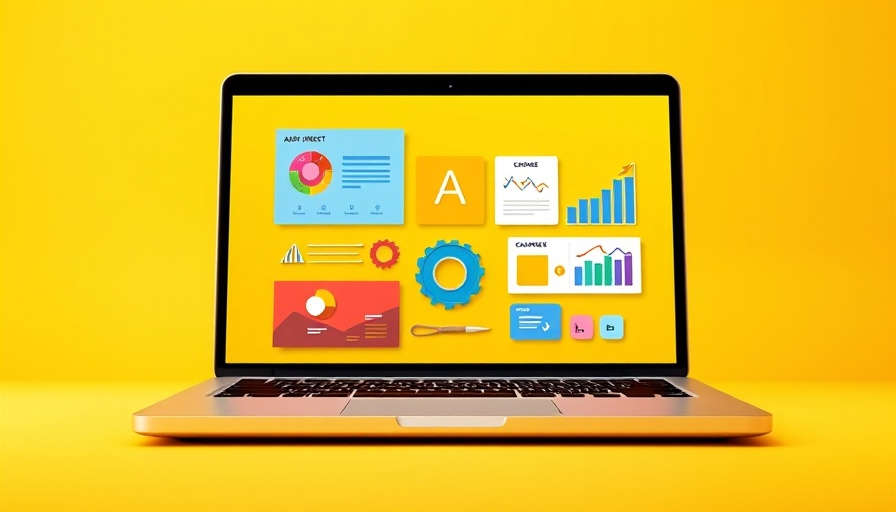 Vibrant illustration of agile templates on a laptop for free agile epic templates.