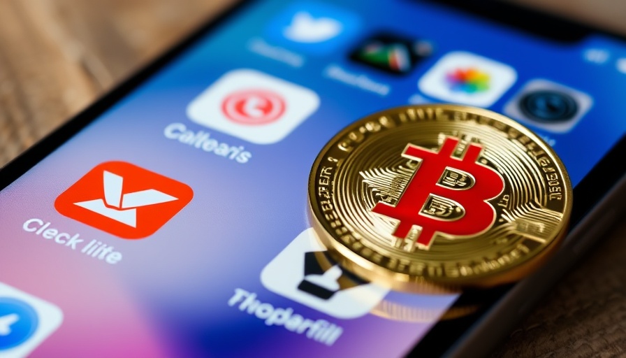 Close-up of cryptocurrency apps on phone illustrating cyberattack risk.