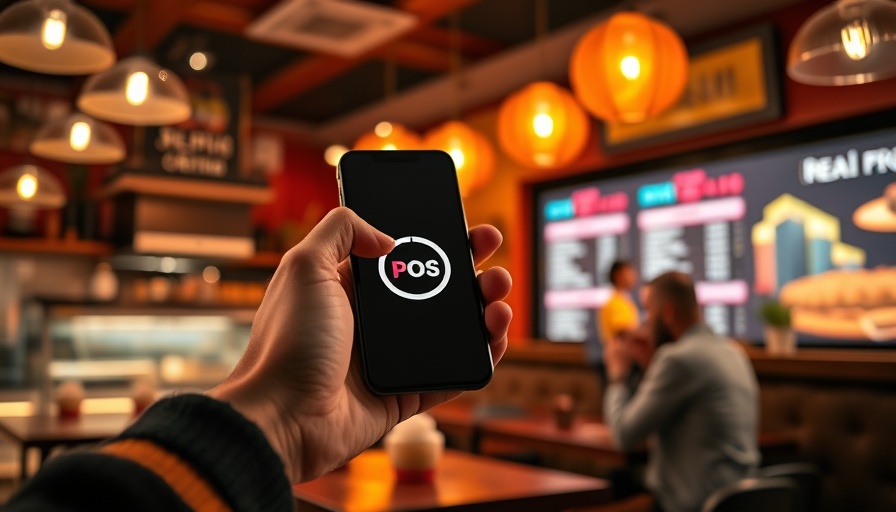 Modern high-end restaurant POS technology display.