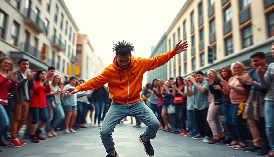 Energetic street dance performance showcasing experiential marketing strategies.