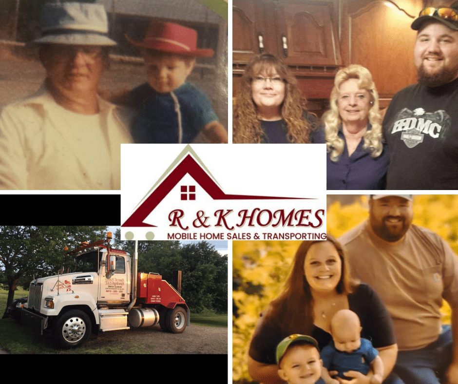 Happy family celebrating in front of their new sage modular home.
