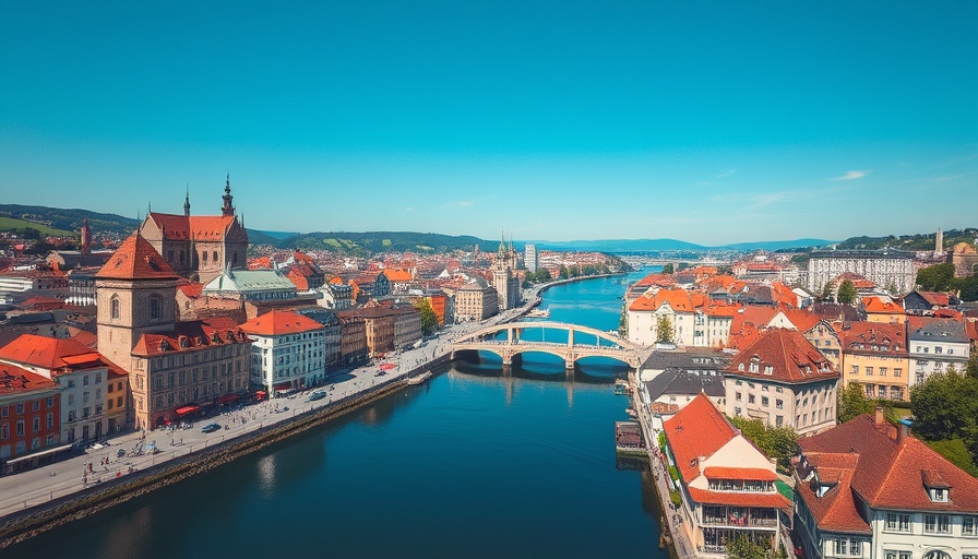 Breathtaking aerial view of Zurich for responsible traveling.