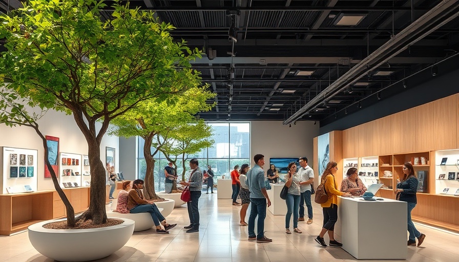 Modern store showcases sustainability, enhancing brand value.