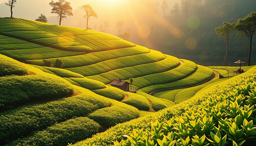 Lush green plantation landscape illustrating regenerative agriculture for hospitality.