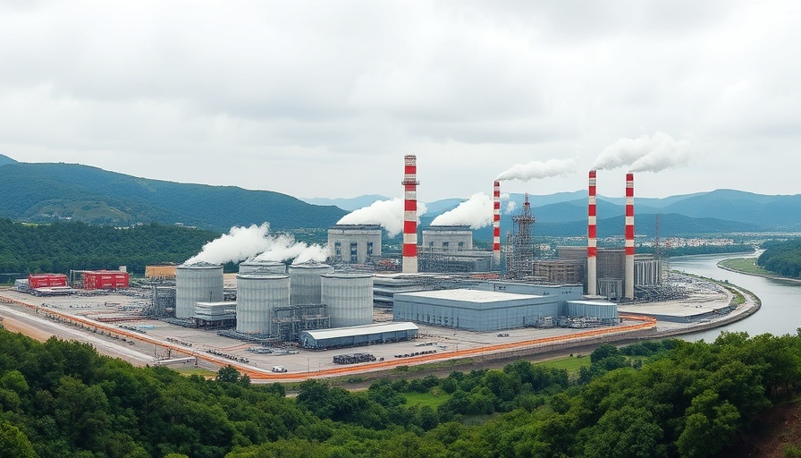 U.S. energy production plant in scenic landscape, 2024
