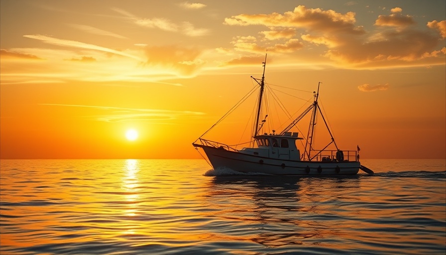Fishing trawler at sunset representing UK bottom trawling ban marine protected areas.
