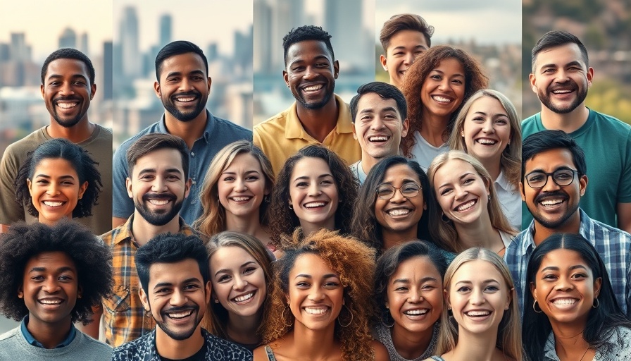 Purpose-driven hospitality showcased with diverse, joyful individuals.